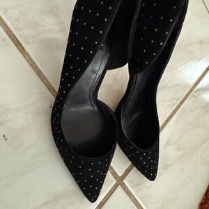 White House Black Market Black Studded Heels